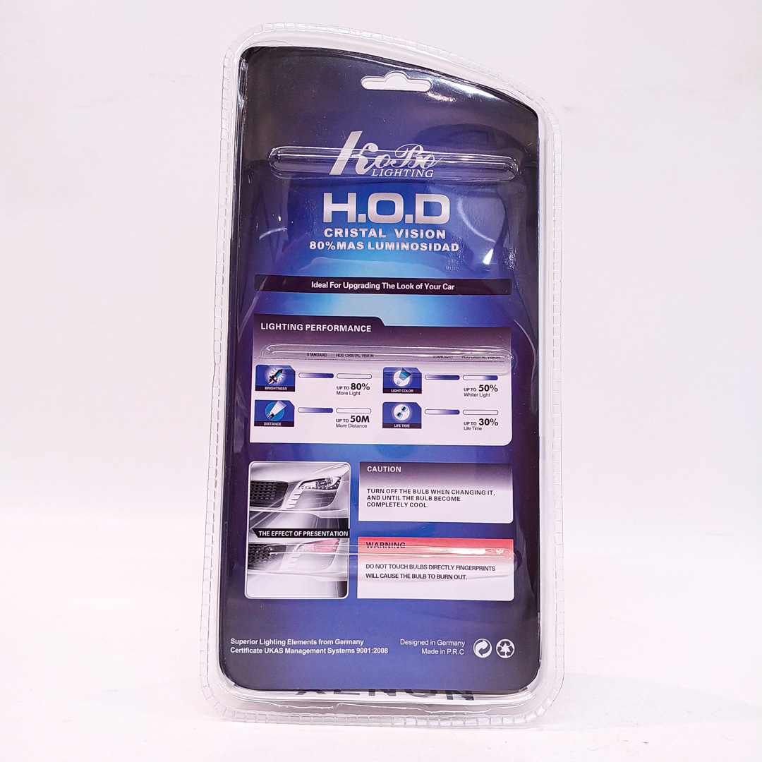 LAMPARA BLUE VISION 9005 60W XENON BLUE X BLISTER 2 UNIDADES (CODIGO ANTERIOR: B9005BVIMP) CANTIDAD POR CAJA MASTER 100 - 4