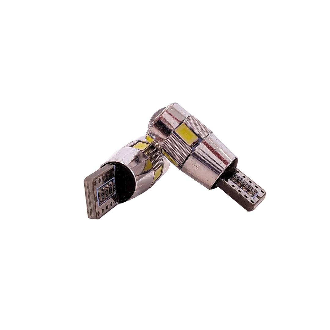 LED SEÑALIZACION CREE BLISTER X 2 - 2821 - T10 - W5W - CREE 6 LED CON LUPA - BLANCO 12V - BLISTER X 2 UNIDADES CANTIDAD POR CAJA MASTER 1250