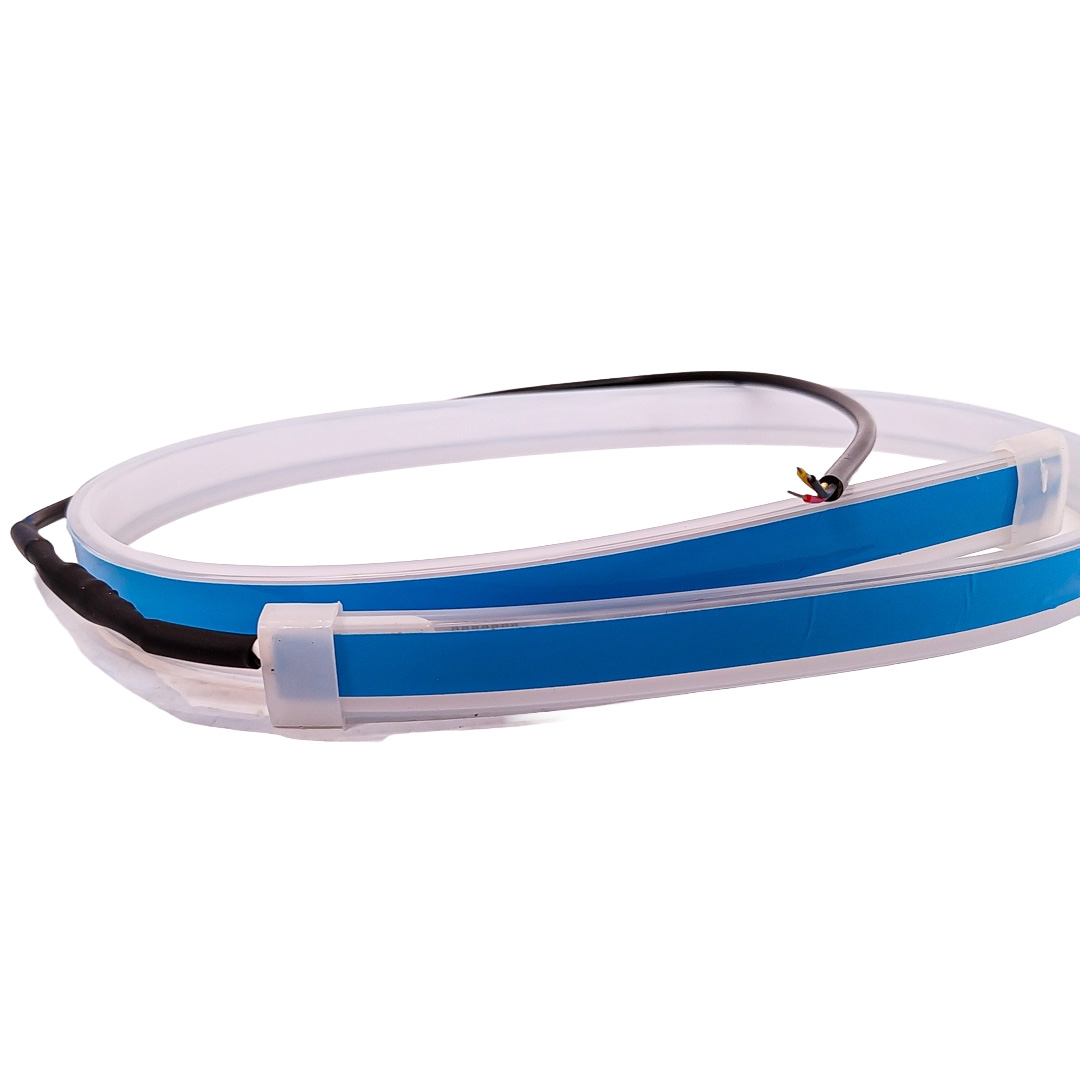 JUEGO DE TIRAS DE LED DRL JUEGO (2 UNIDADES) DE TIRAS DE LED DRL / DRL FLEXIBLE ROJA (BALIZA INTERMITENTE) 60CM