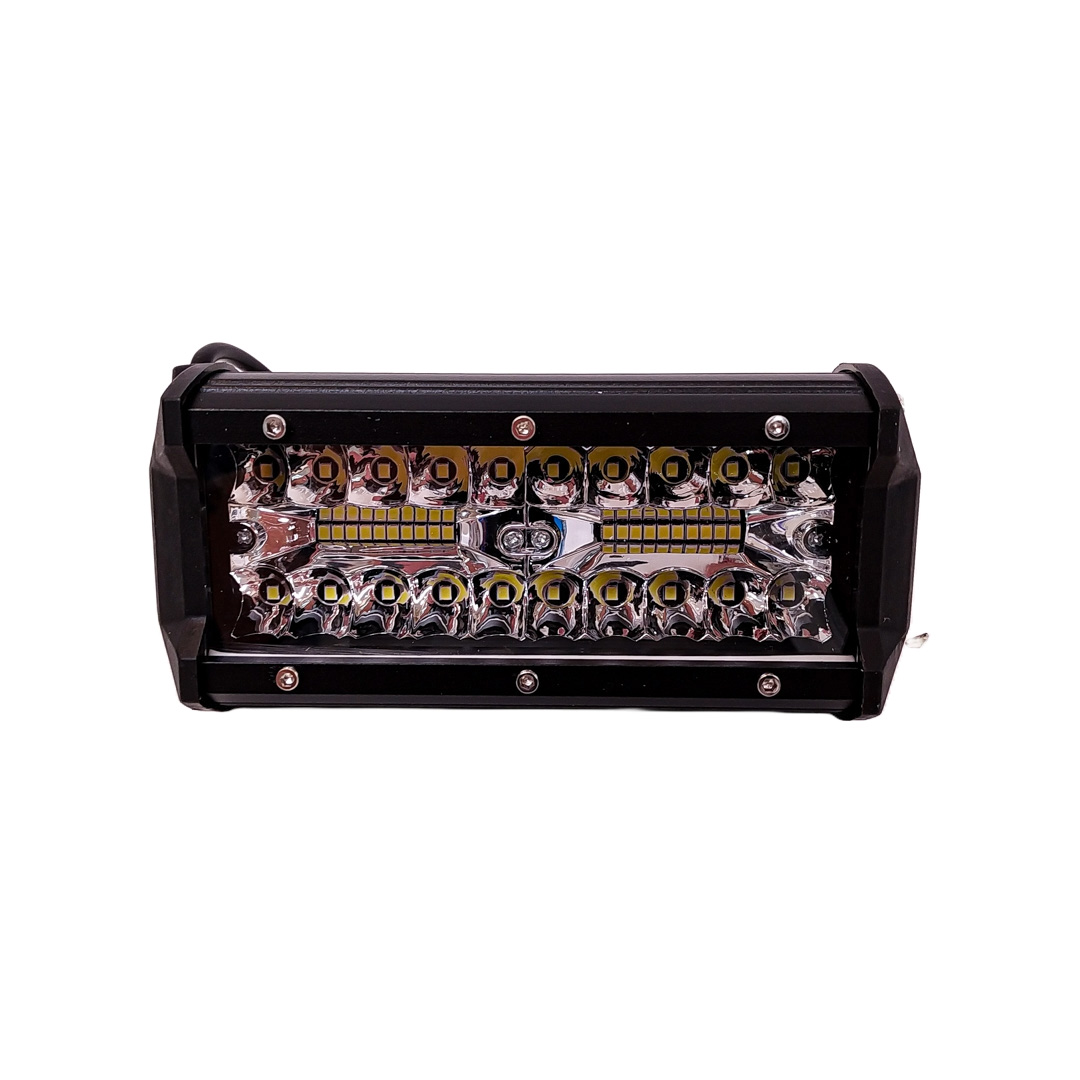 OFF ROAD BARRA DE LED MAX RECTA BARRA DE LED DE 120 WATTS CON DISPLAY 3030 SMD ILMUNIACION  - 16.4 CM DE LARGO COLOR BLANCO  - CARCAZA DE ALUMINIO - HAZ DE LUZ SPOT (CODIGO ANTERIOR: BAR9927BLA) - 2