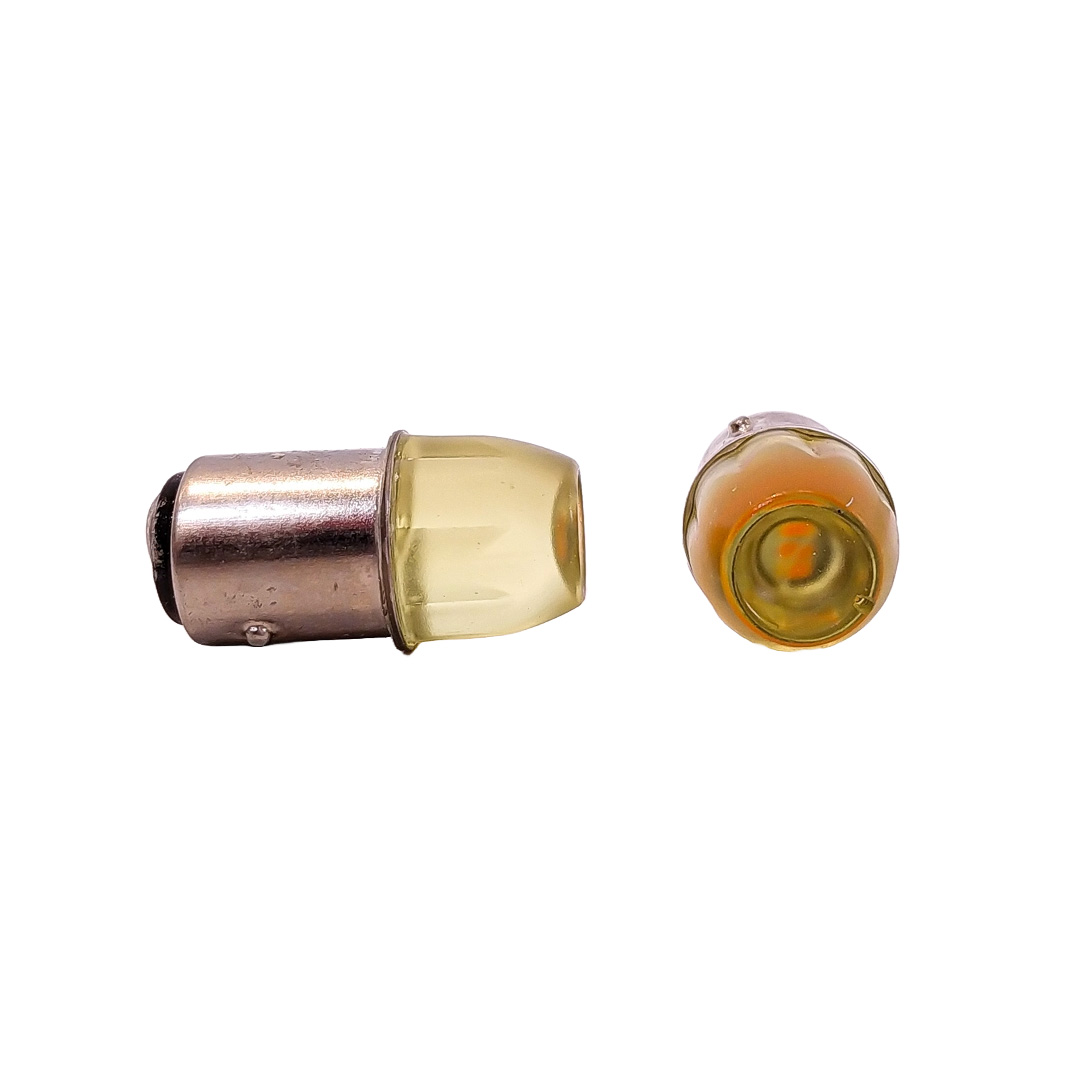 LED SEÑALIZACION CERAMIK BLISTER X2 - 1034 / 1157 / P21/5W LED CERAMIK 5630 - AMBAR 24V - 5