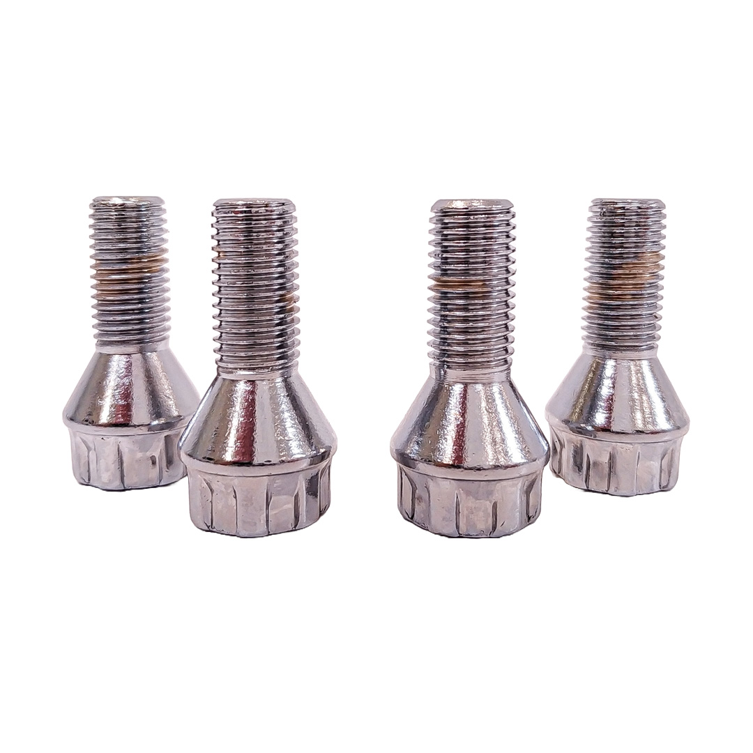 CONJUNTO DE BULONES ANTIRROBO CONJUNTO DE 4 BULONES + 2 LLAVES MEDIDAS  PASO DE ROSCA 12X1.5, HEXAGONO 17MM, LARGO 24MM. MARCAS: RENAULT / SEAT / FORD / OPEL / CHEVROLET-GENERAL MOTORS / SUZUKY CANTIDAD POR CAJA MASTER 50 - 2