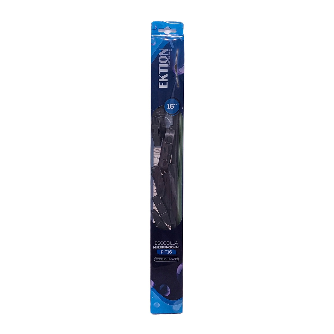 ESCOBILLA FIT UNIVERSAL MULTI FUNCIONAL 16'' CURVA GOMA - INCLUYE ENGANCHES B /B1 /B2/B3 / B4 /B7 /B8/ C /D /E /F (100% APLICACIONES) CANTIDAD POR CAJA MASTER 50