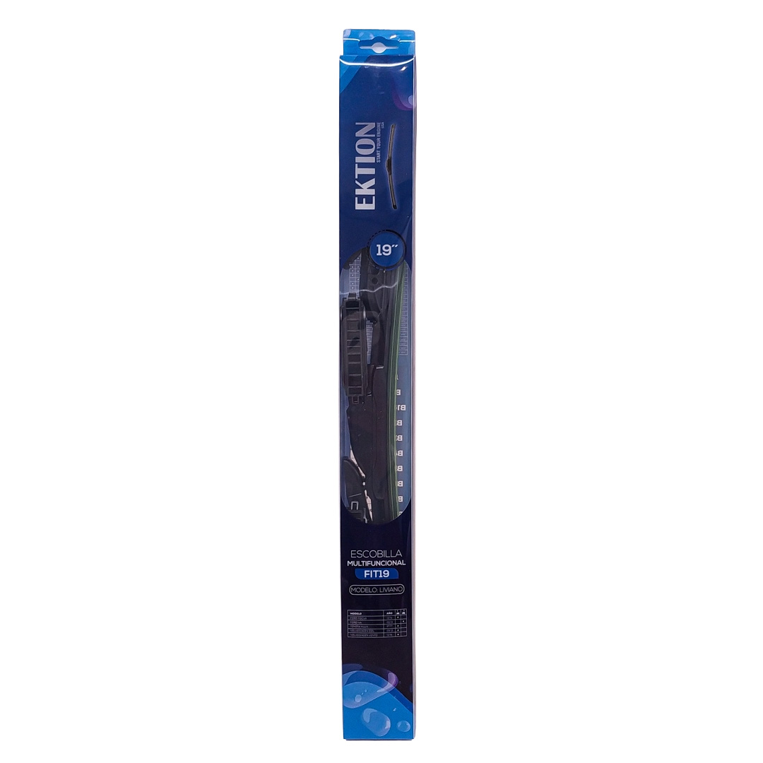 ESCOBILLA FIT UNIVERSAL MULTI FUNCIONAL 19'' CURVA GOMA - INCLUYE ENGANCHES B /B1 /B2/B3 / B4 /B7 /B8/ C /D /E /F (100% APLICACIONES) CANTIDAD POR CAJA MASTER 50
