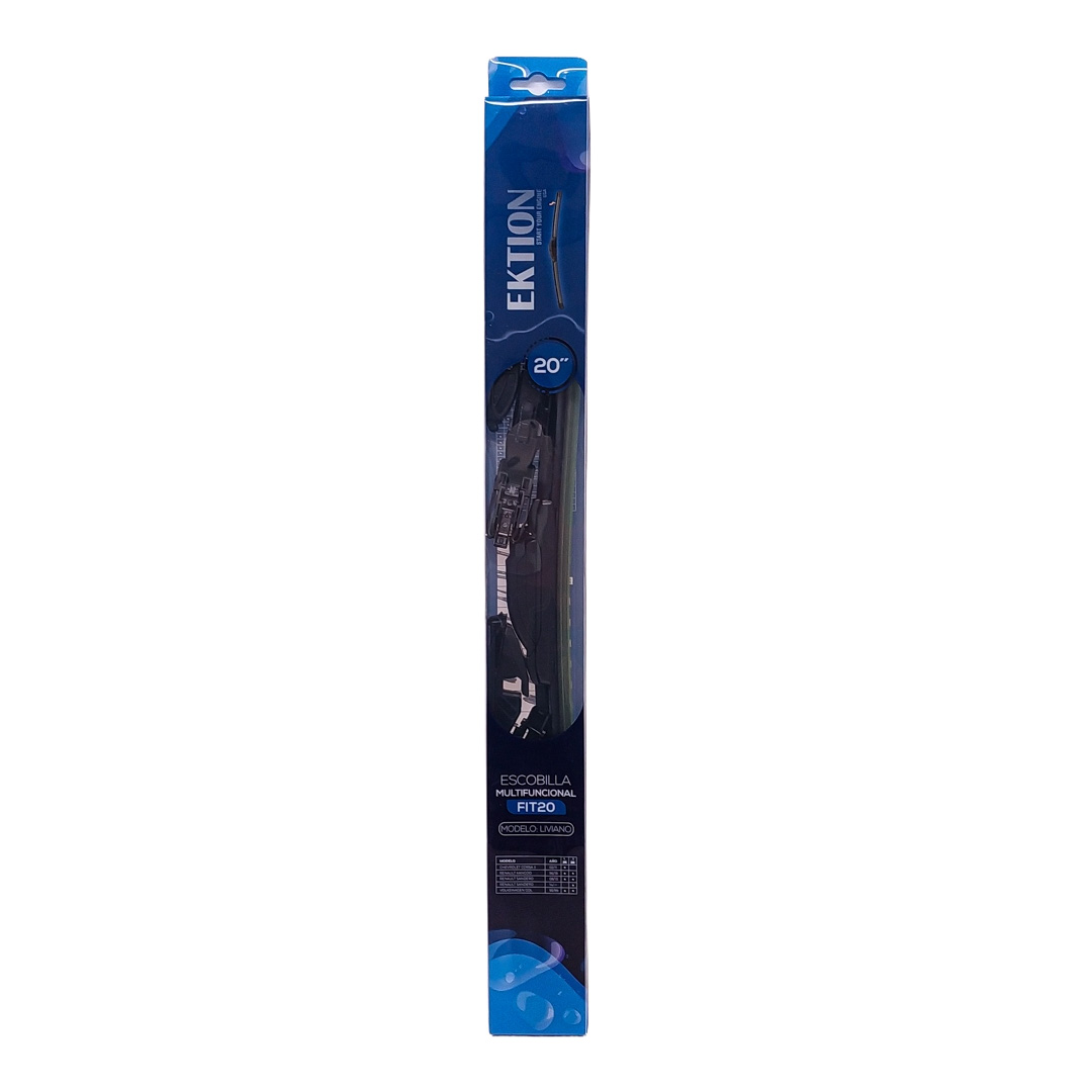 ESCOBILLA FIT UNIVERSAL MULTI FUNCIONAL 20'' CURVA GOMA - INCLUYE ENGANCHES B /B1 /B2/B3 / B4 /B7 /B8/ C /D /E /F (100% APLICACIONES) CANTIDAD POR CAJA MASTER 50