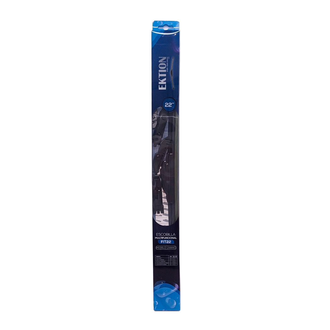 ESCOBILLA FIT UNIVERSAL MULTI FUNCIONAL 22'' CURVA GOMA - INCLUYE ENGANCHES B /B1 /B2/B3 / B4 /B7 /B8/ C /D /E /F (100% APLICACIONES) CANTIDAD POR CAJA MASTER 50
