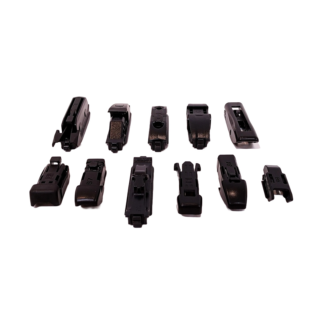 ESCOBILLA FIT UNIVERSAL MULTI FUNCIONAL 22'' CURVA GOMA - INCLUYE ENGANCHES B /B1 /B2/B3 / B4 /B7 /B8/ C /D /E /F (100% APLICACIONES) CANTIDAD POR CAJA MASTER 50 - 4