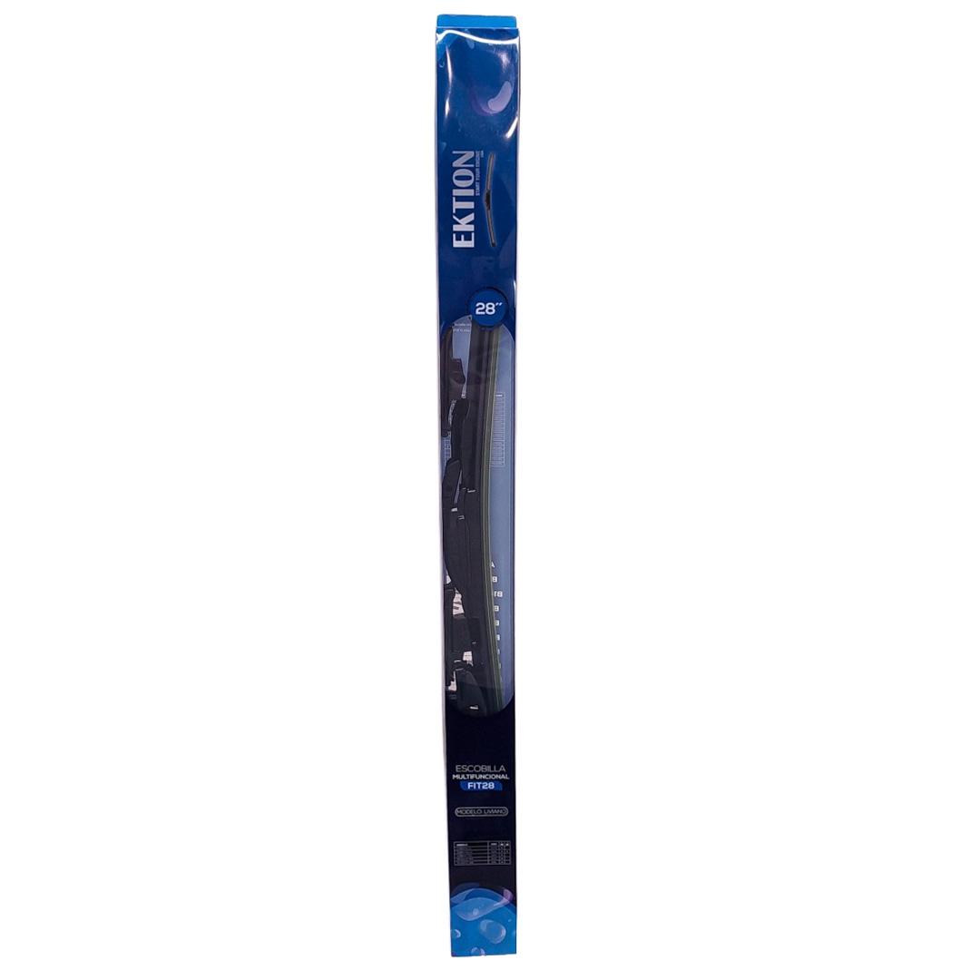 ESCOBILLA FIT UNIVERSAL MULTI FUNCIONAL 28'' CURVA GOMA - INCLUYE ENGANCHES B /B1 /B2/B3 / B4 /B7 /B8/ C /D /E /F /H (100% APLICACIONES) CANTIDAD POR CAJA MASTER 50 - 4