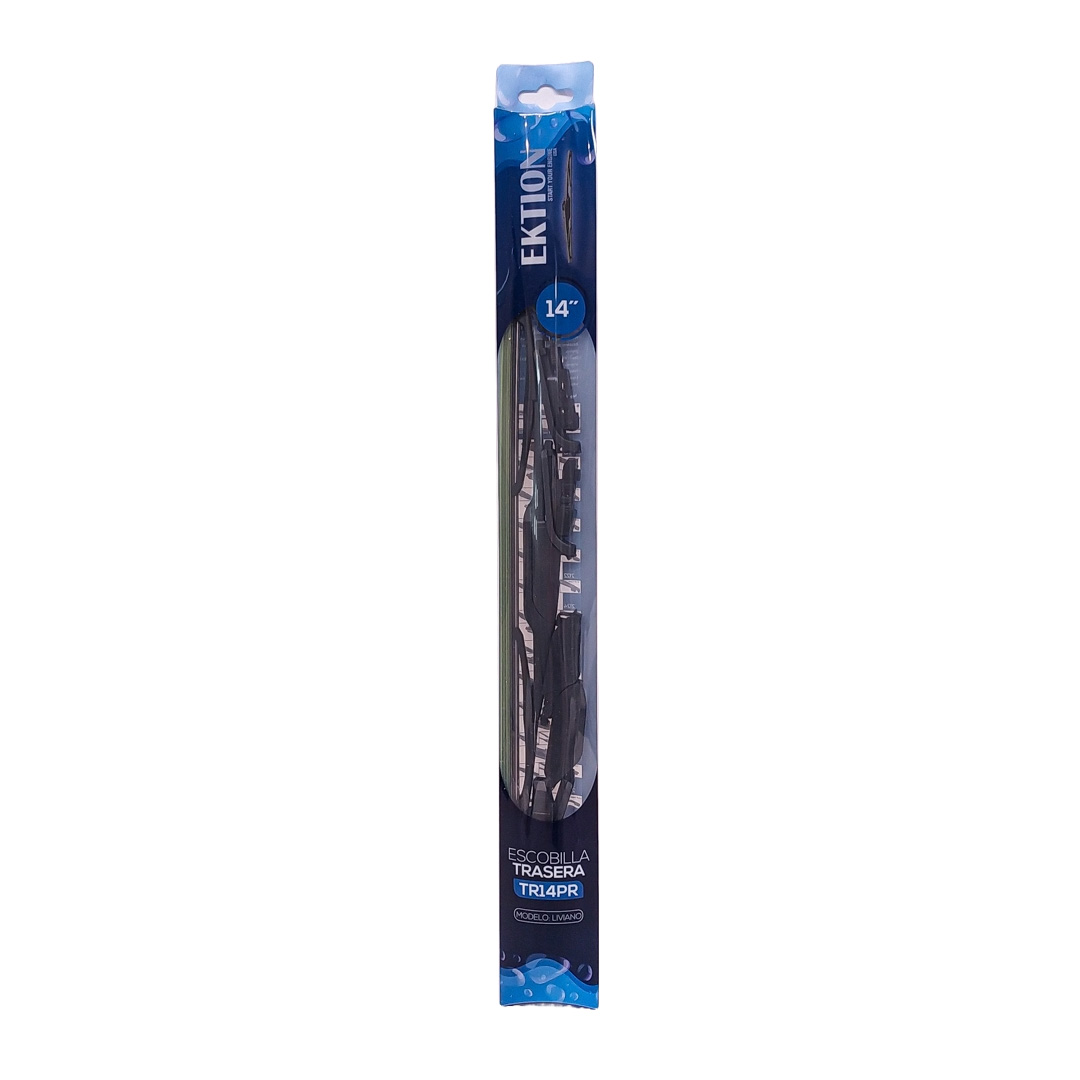 ESCOBILLA TRASERA FIT UNIVERSAL MULTI FUNCIONAL 14'' CURVA GOMA - 10 ENGANCHES (100% APLICACIONES) CANTIDAD POR CAJA MASTER 50