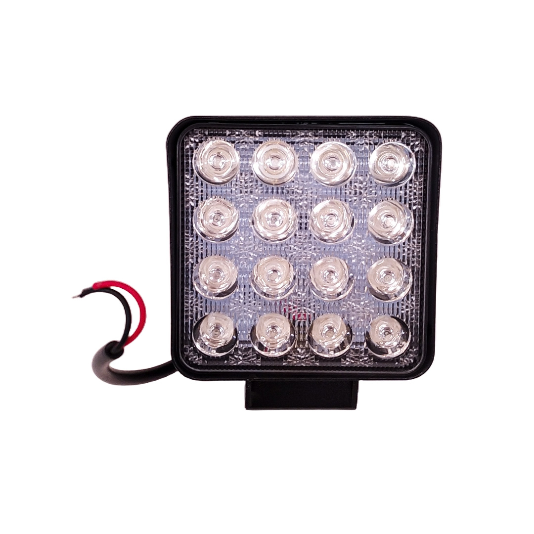 OFF ROAD FARO DE LED FARO DE 16 LED CUADRADO 48 WATTS 6CM PROFUNDIDAD AZUL 12V - 24V ILUMINACION SPOT - 10