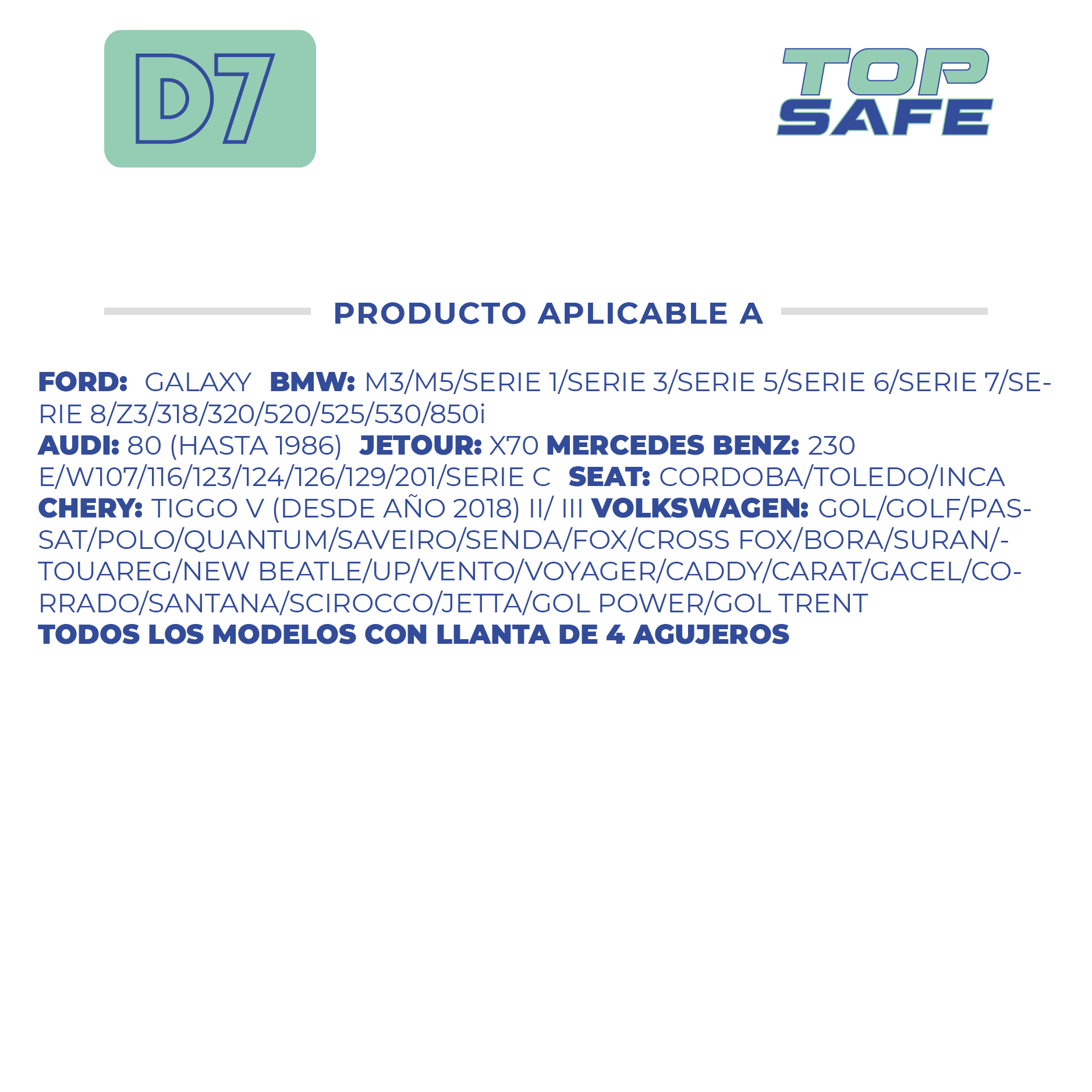 CONJUNTO DE BULONES ANTIRROBO CONJUNTO DE 4 BULONES + 2 LLAVES MEDIDAS  PASO DE ROSCA 12X1.5, HEXAGONO 17MM, LARGO 25MM. MARCAS: FORD / BMW / JETOUR / MERCEDES BENZ / VOLKSWAGEN / SEAT / CHERY CANTIDAD POR CAJA MASTER 50 - 6