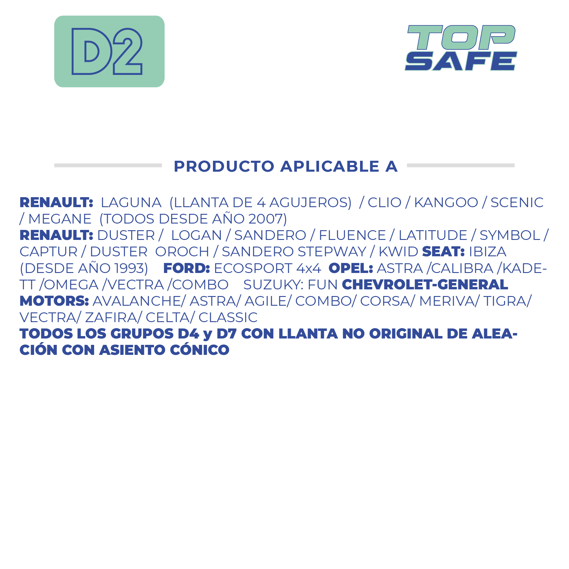 CONJUNTO DE BULONES ANTIRROBO CONJUNTO DE 4 BULONES + 2 LLAVES MEDIDAS  PASO DE ROSCA 12X1.5, HEXAGONO 17MM, LARGO 24MM. MARCAS: RENAULT / SEAT / FORD / OPEL / CHEVROLET-GENERAL MOTORS / SUZUKY CANTIDAD POR CAJA MASTER 50 - 4