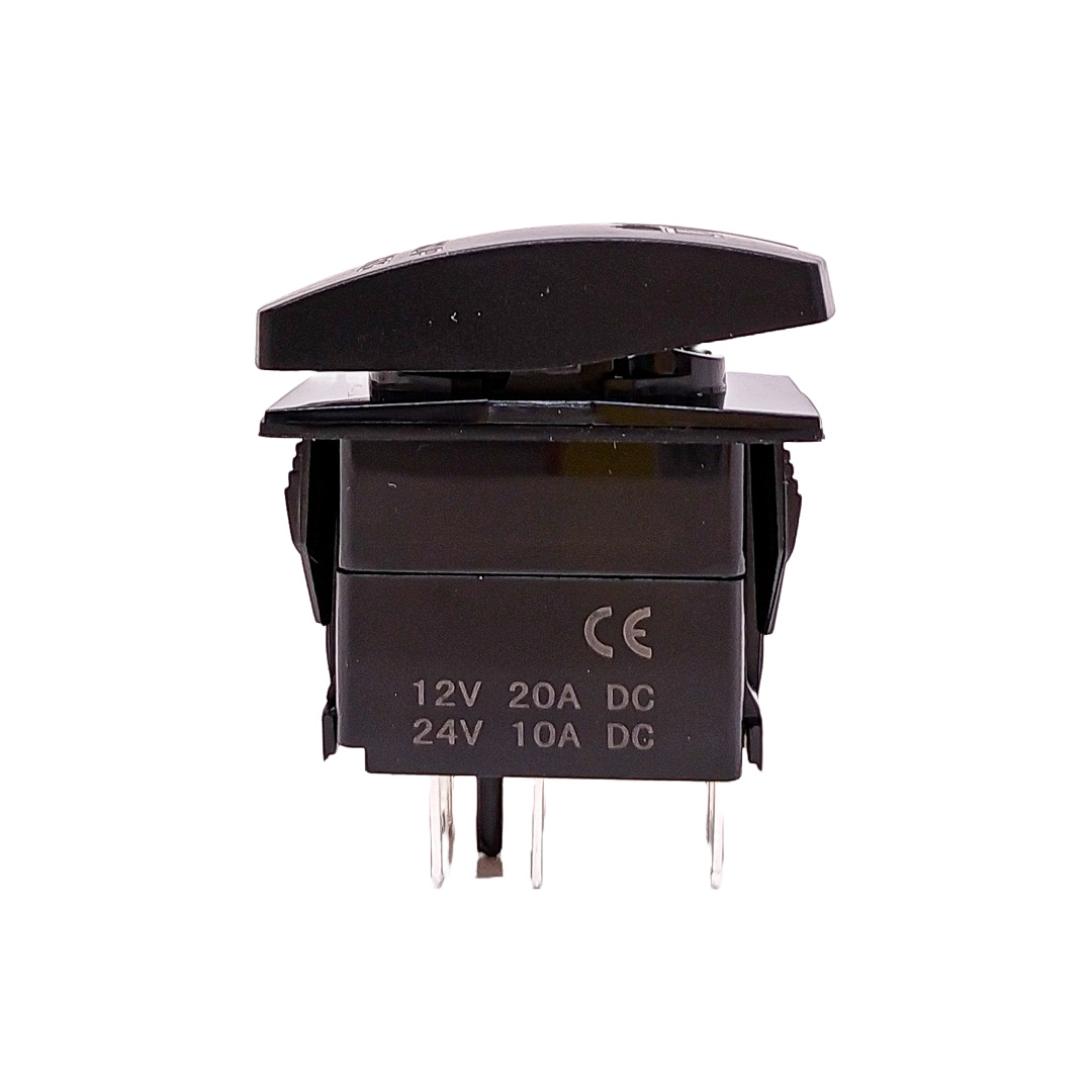 INTERRUPTOR BASCULANTE VOLTAJE DE ENTRADA: 12V-24V FUNCIÓN: ON / OFF (OPCIONAL)5 PINES (OPCIONAL)MATERIAL: ABS + COBREINTERRUPTOR BASCULANTE CONPATRÓN DE GRABADO LÁSER Y 2 LUCES LED - 2