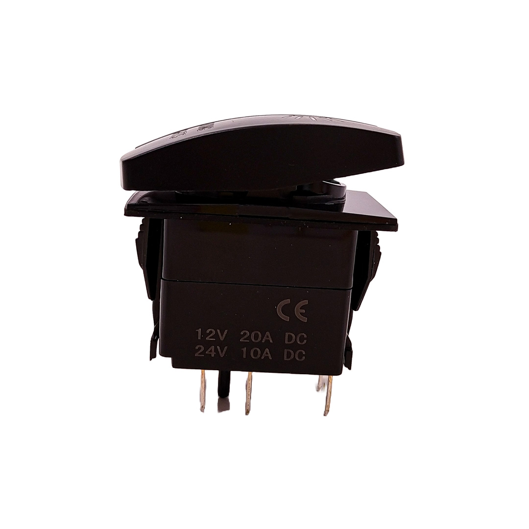 INTERRUPTOR BASCULANTE VOLTAJE DE ENTRADA: 12V-24V FUNCIÓN: ON / OFF (OPCIONAL) 5 PINES (OPCIONAL) MATERIAL: ABS + COBRE INTERRUPTOR BASCULANTE CON PATRÓN DE GRABADO LÁSER Y 2 LUCES LED - 3