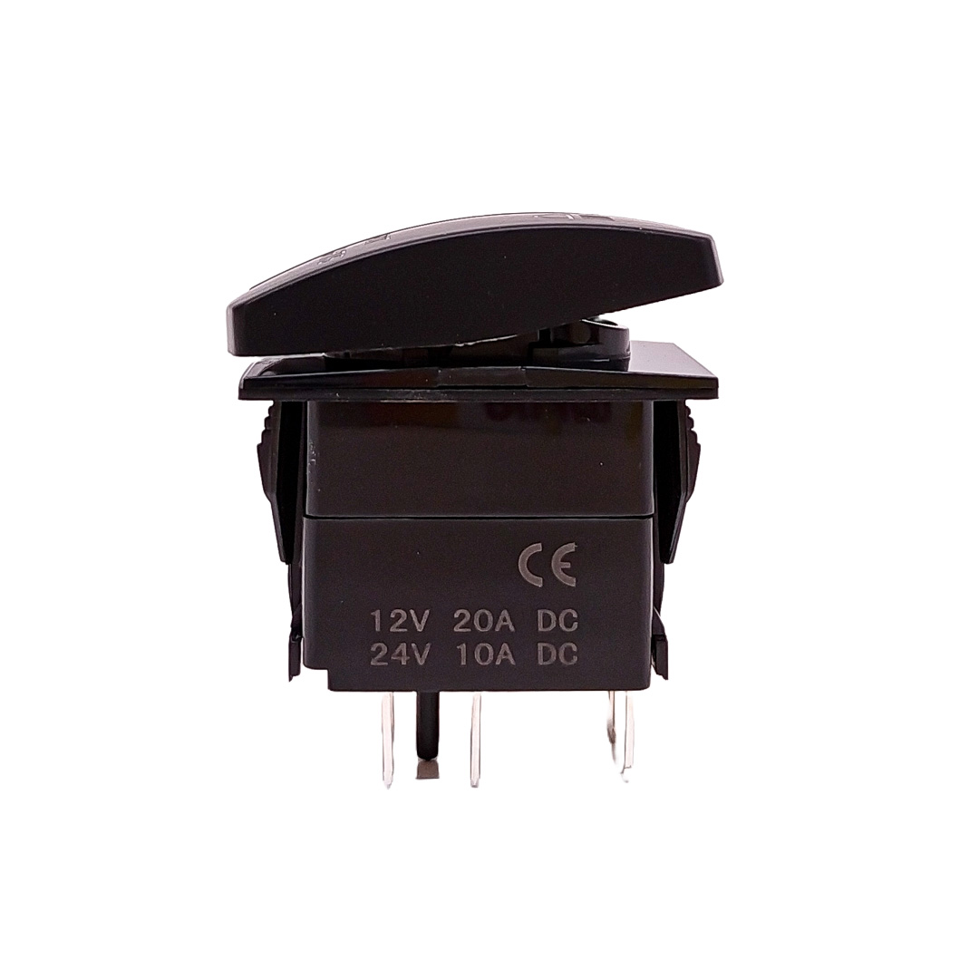 INTERRUPTOR BASCULANTE VOLTAJE DE ENTRADA: 12V-24V FUNCIÓN: ON / OFF (OPCIONAL) 5 PINES (OPCIONAL) MATERIAL: ABS + COBRE INTERRUPTOR BASCULANTE CON PATRÓN DE GRABADO LÁSER Y 2 LUCES LED - 2