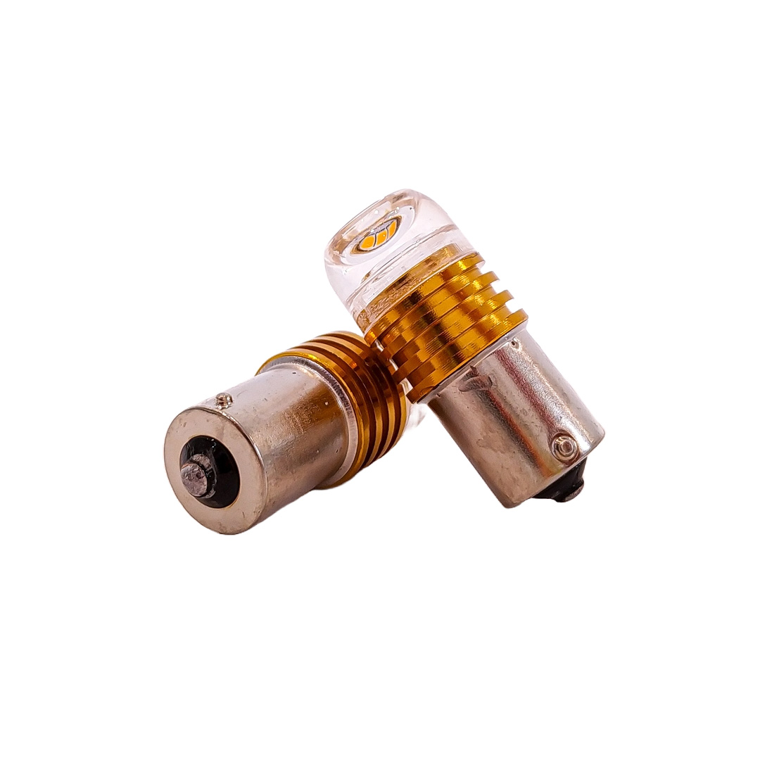 LED SEÑALIZACION CERAMIK BLISTER X 2 - 1141 - 1156 - P21W LED CERAMIK 5630   -AMARILLO 24V - BLISTER X 2 UNIDADES - 2