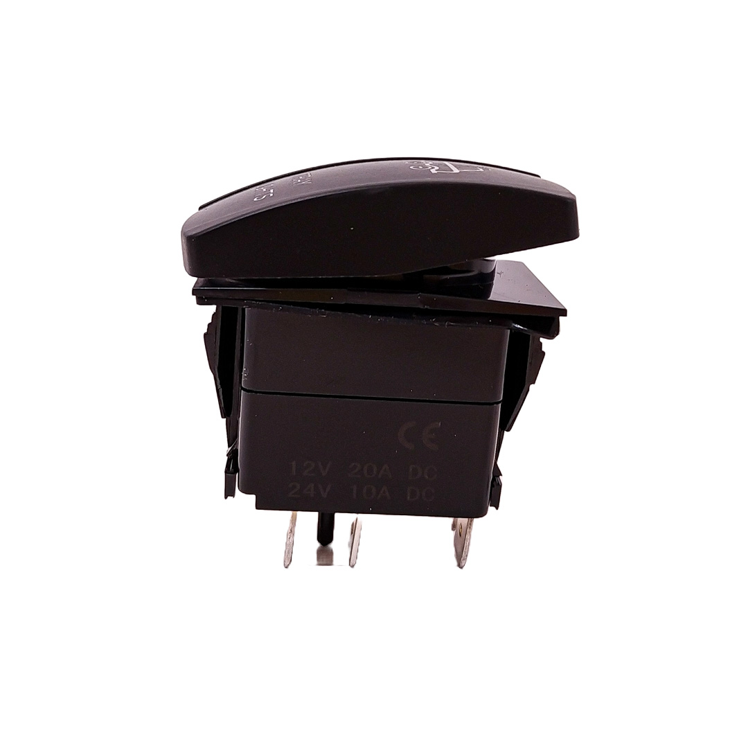 INTERRUPTOR BASCULANTE VOLTAJE DE ENTRADA: 12V-24V FUNCIÓN: ON / OFF (OPCIONAL) 5 PINES (OPCIONAL) MATERIAL: ABS + COBRE INTERRUPTOR BASCULANTE CON PATRÓN DE GRABADO LÁSER Y 2 LUCES LED - 2