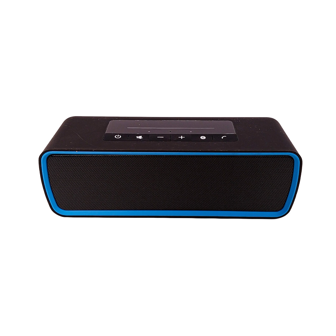 PARLANTE RECTANGULO COLORES PARLANTE RECTANGULO COLORES NEGRO CON DETALLE AZUL - 5