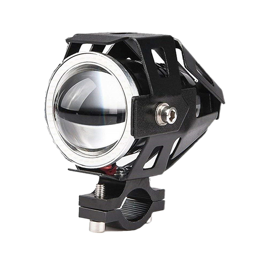 OFF ROAD FARO DE LED UNIVERSAL LUZ LED ALTA Y BAJA BLANCA CON FUNCION FLASH Y OJO DE ANGEL AZUL 9V-36V 1 LED - 18 WATTS  MEDIDAS 61*30*120 (mm)