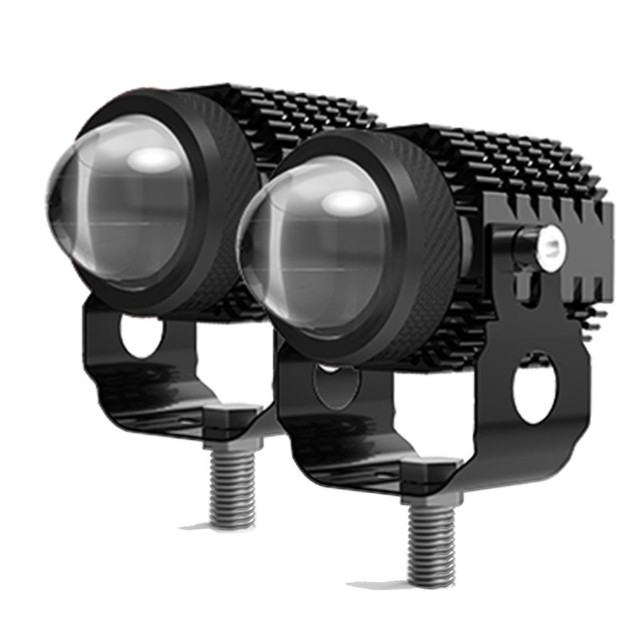 OFF ROAD FARO DE LED UNIVERSAL LUZ LED BLANCA Y AMBAR CON FUNCIONES ESTABLE Y FLASH INDIVIDUALES Y COMBINADAS 9V-36V 1 LED - 40 WATTS - JUEGO DE 2 UNIDADES MEDIDAS 75*56*36 (mm)