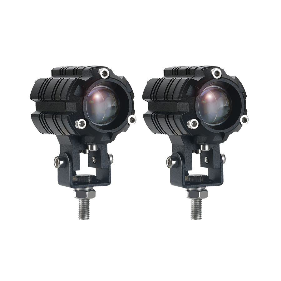 OFF ROAD FARO DE LED UNIVERSAL LUZ LED BLANCA Y AMBAR ESTABLE CON CAMBIO DE LUZ Y FUNCION FLASH 9V-36V 1 LED - 18 WATTS - JUEGO DE 2 UNIDADES MEDIDAS 64.5 * 66 * 48 (mm)