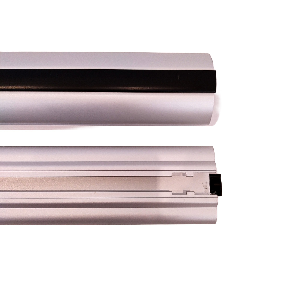 PORTAEQUIPAJE DE TECHO UNIVERSAL DE ALUMINIO OVALADO PLATEADO 1.20 METROS CON LLAVE - 4