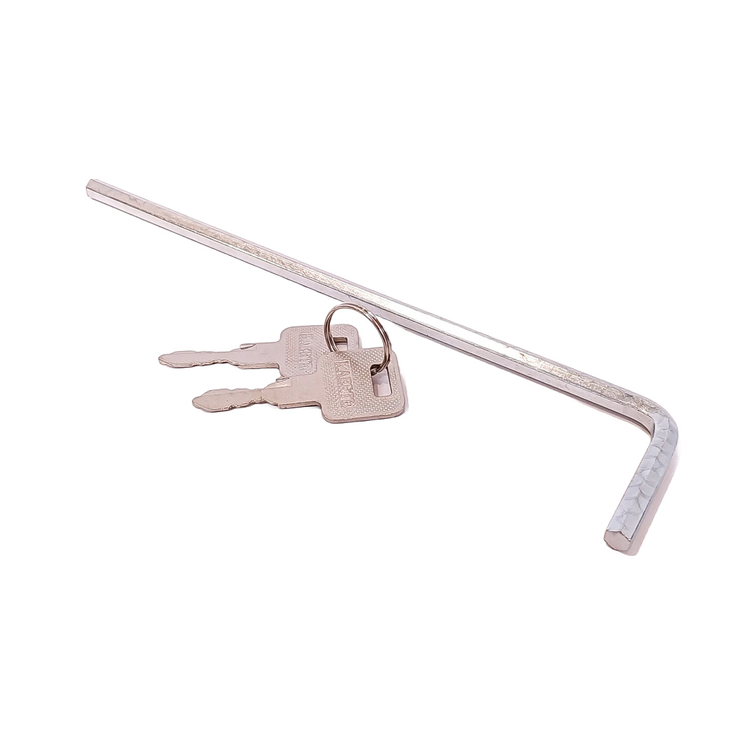 PORTAEQUIPAJE DE TECHO UNIVERSAL DE ALUMINIO OVALADO PLATEADO 1.20 METROS CON LLAVE - 10