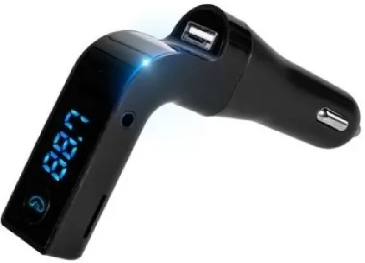 ACCESORIO PARA CELULAR TRANSMISOR DE BLUETOOTH / FM 2.1A USB PLATEADO