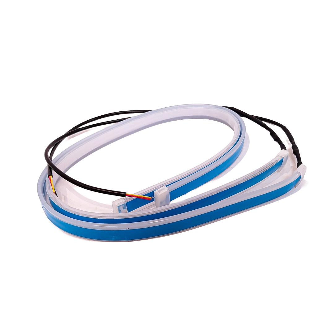 JUEGO DE TIRAS DE LED DRL JUEGO (2 UNIDADES) DE TIRAS DE LED DRL / DRL FLEXIBLE ROJA (BALIZA INTERMITENTE) 30CM