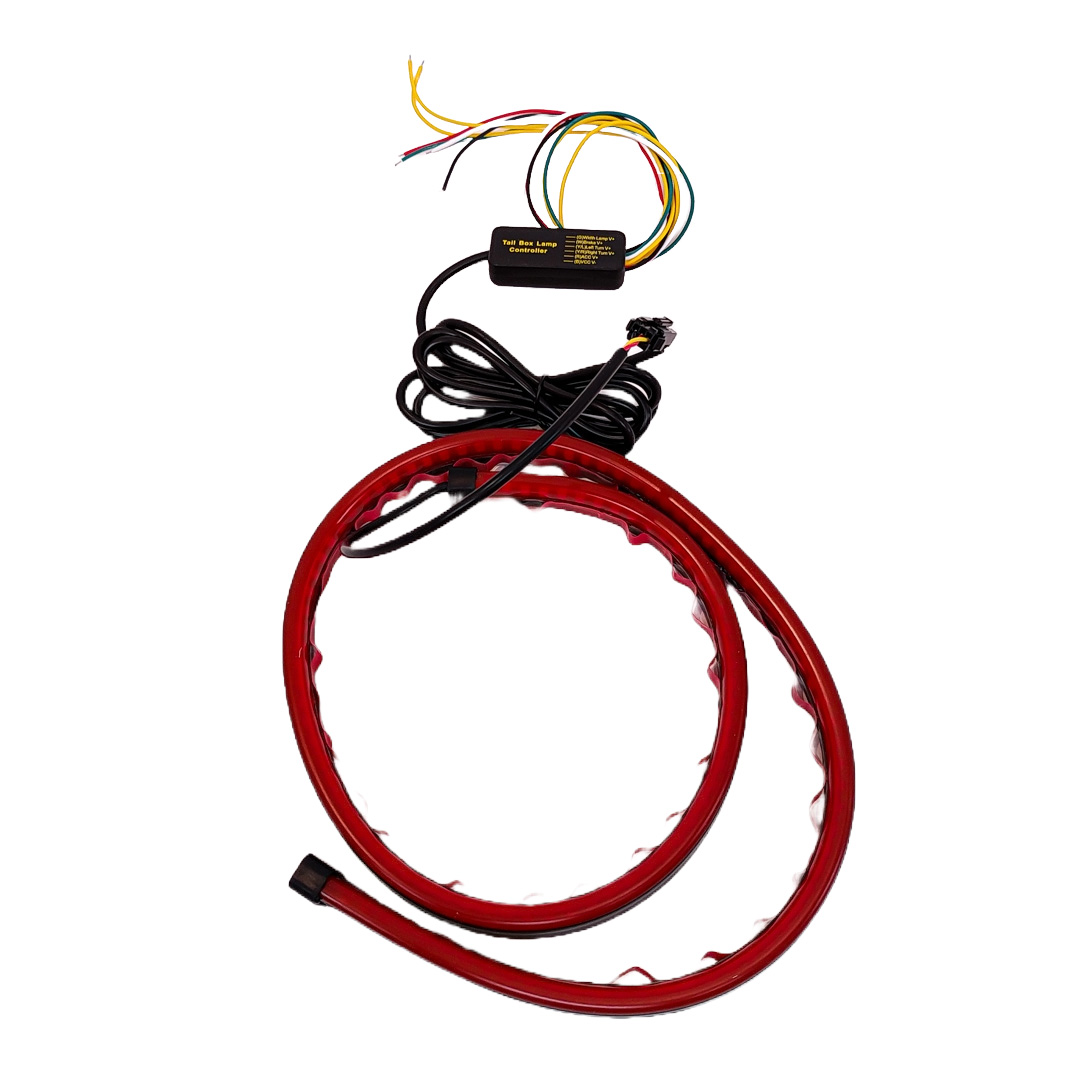 TIRA DE LED DRL TIRA DE LED AUTOADHESIVA DE GOMA DRL ROJA PARA STOP Y MARCHA ATRÁS TRASERA 90 CM