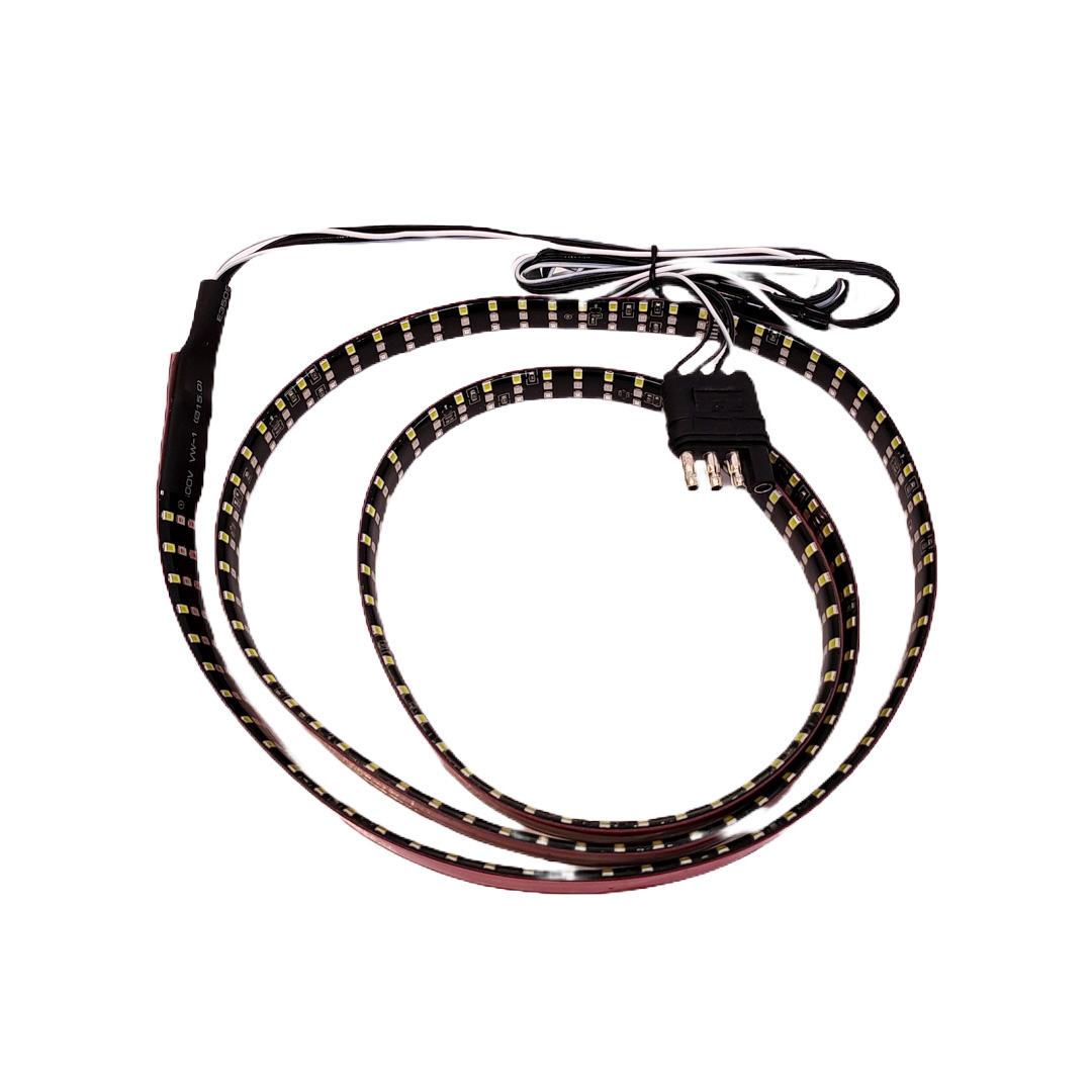 TIRA DE LED DRL TIRA DE LED AUTOADHESIVA PREMIUM PARA SEÑALIZACION DRL COLOR ROJO 3 CHIP - 1,5M POSICIÓN/GIRO/STOP Y MARCHA ATRÁS