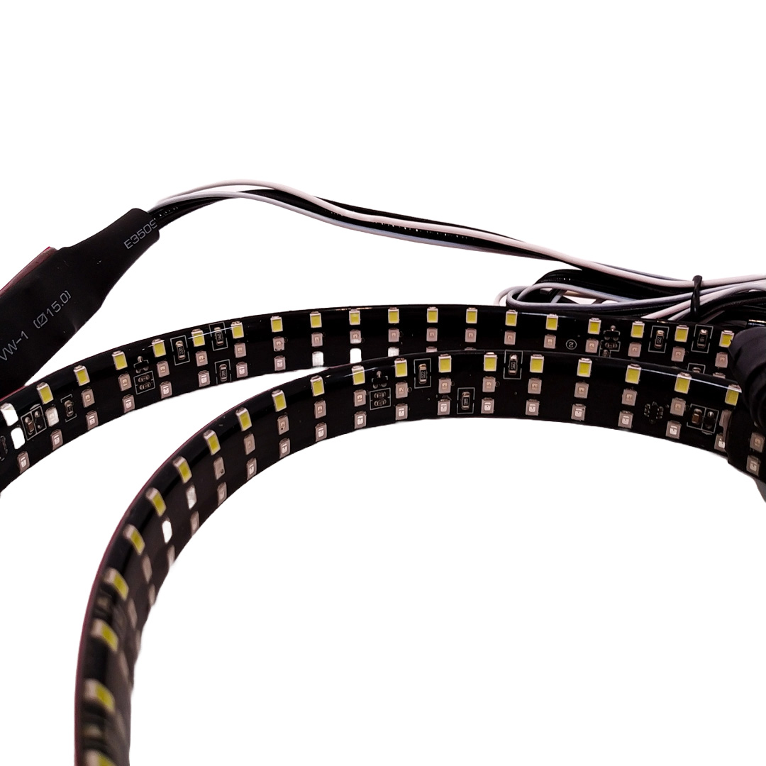 TIRA DE LED DRL TIRA DE LED AUTOADHESIVA PREMIUM PARA SEÑALIZACION DRL COLOR ROJO 3 CHIP - 1,5M POSICIÓN/GIRO/STOP Y MARCHA ATRÁS - 2