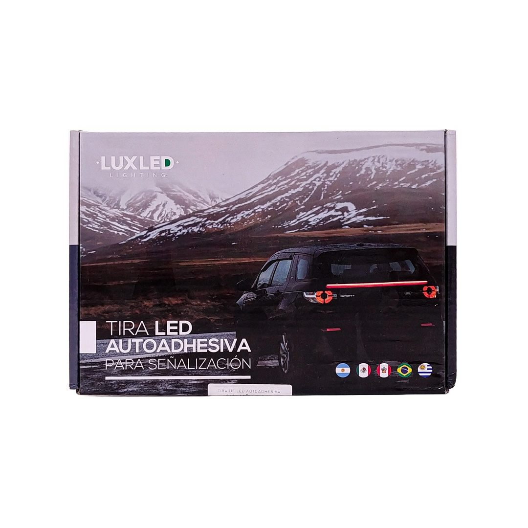 TIRA DE LED DRL TIRA DE LED AUTOADHESIVA PREMIUM PARA SEÑALIZACION DRL COLOR ROJO FLECHA - 1,2M - 2