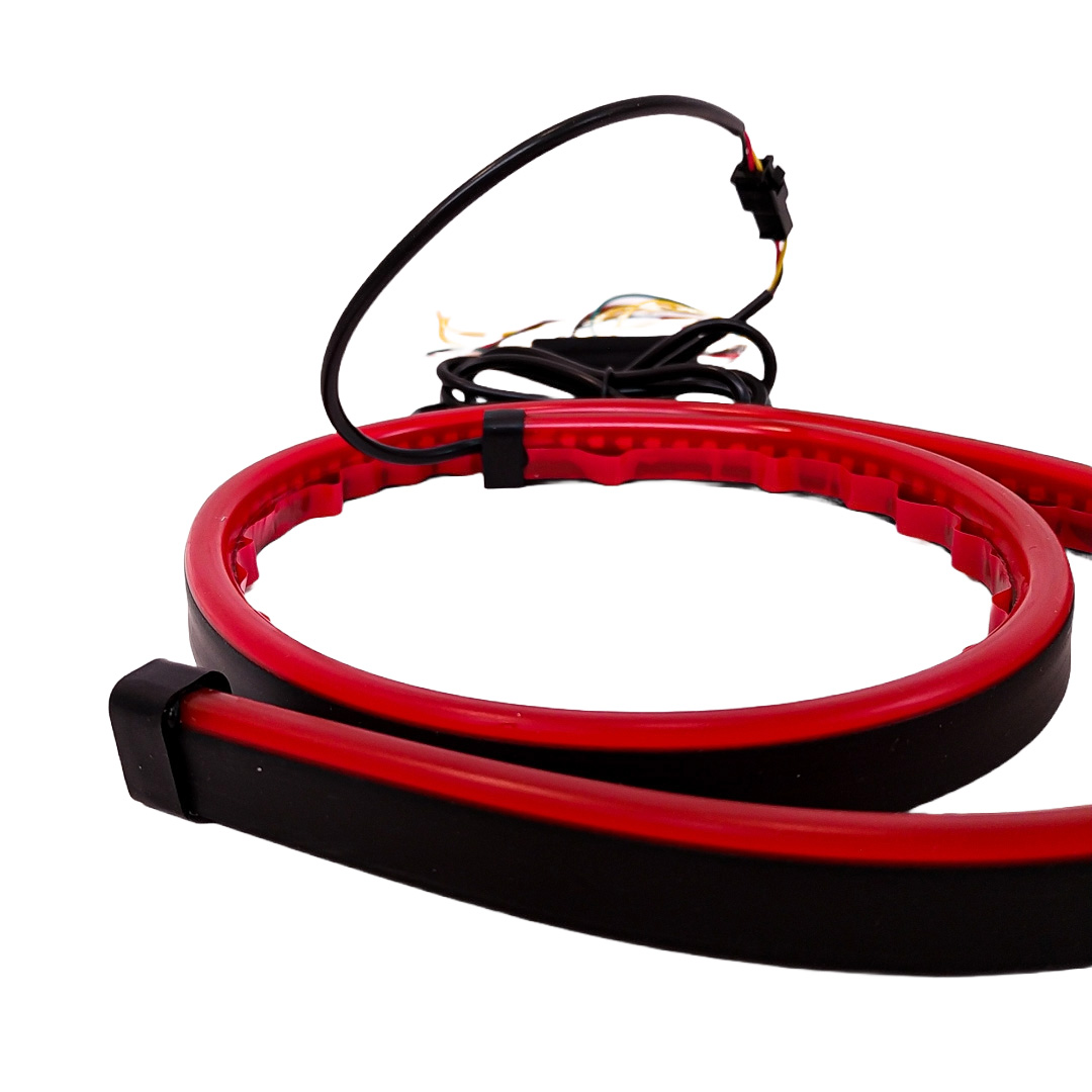 TIRA DE LED DRL TIRA DE LED AUTOADHESIVA DE GOMA DRL ROJA PARA STOP Y MARCHA ATRÁS TRASERA 90 CM - 3