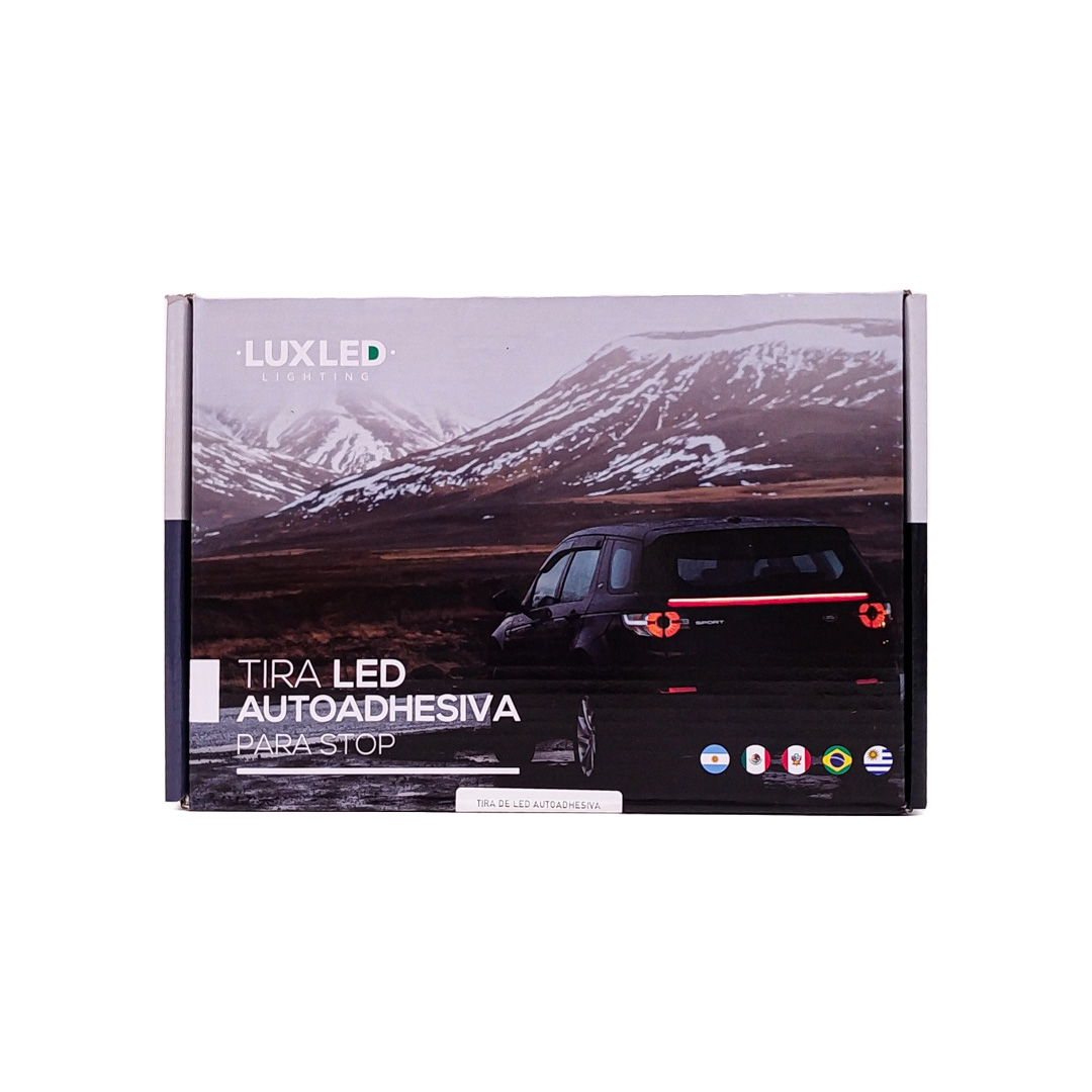 TIRA DE LED DRL TIRA DE LED AUTOADHESIVA DE GOMA DRL ROJA PARA STOP Y MARCHA ATRÁS TRASERA 100 CM - 3
