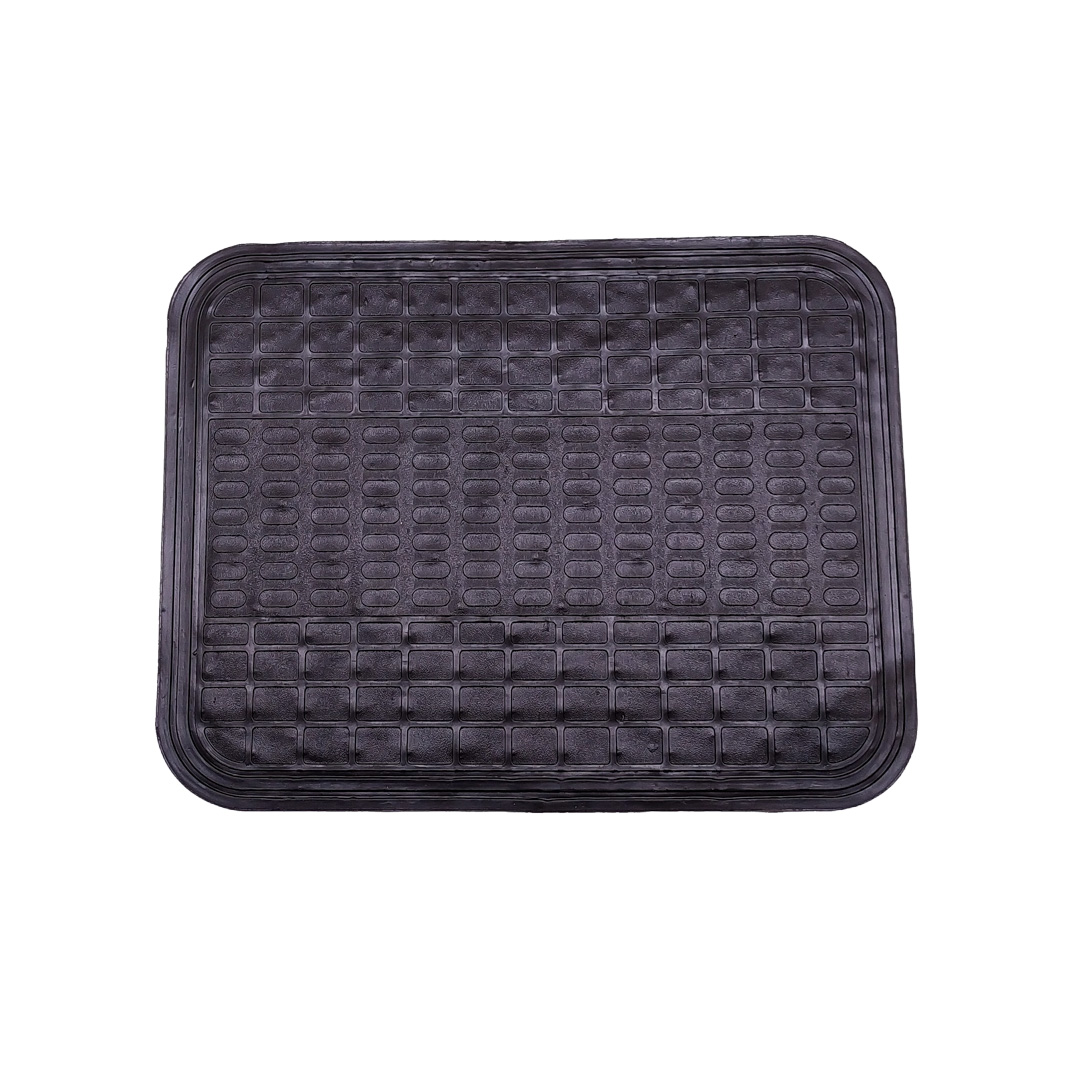 ALFOMBRA ECONOMICA ALFOMBRA PVC 4 PIEZAS NEGRO 7245 / 44.545 CANTIDAD POR CAJA MASTER 12 - 3