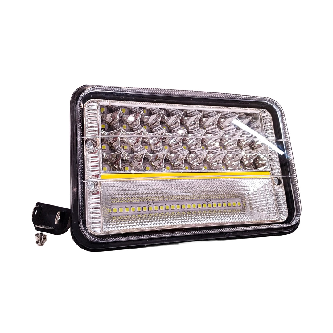OFF ROAD FARO DE LED UNIVERSAL LUZ MULTILED BLANCA CON FUNCION ALTA Y BAJA  9V-36V 45 WATTS  MEDIDAS 5" - 3
