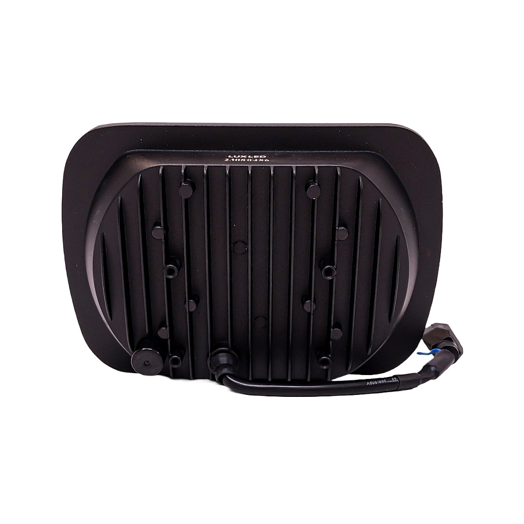 OFF ROAD FARO DE LED UNIVERSAL LUZ LED BLANCA CON FUNCION ALTA Y BAJA Y OJO DE ANGEL AZUL 9V-36V 15 LED - 60 WATTS  MEDIDAS 7" - 4