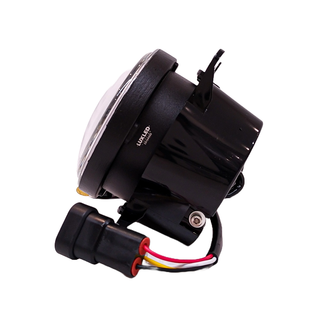OFF ROAD FARO DE LED UNIVERSAL LUZ LED BLANCA CON OJO DE ANGEL BLANCO Y FUNCION DE GIROS Y BALIZAS AMBAR CON CABLEADO DE INSTALACION Y TECLA AUXILIAR 9V-36V 3 - LED 40 WATTS - JUEGO DE 2 UNIDADES MEDIDAS 4" - 6