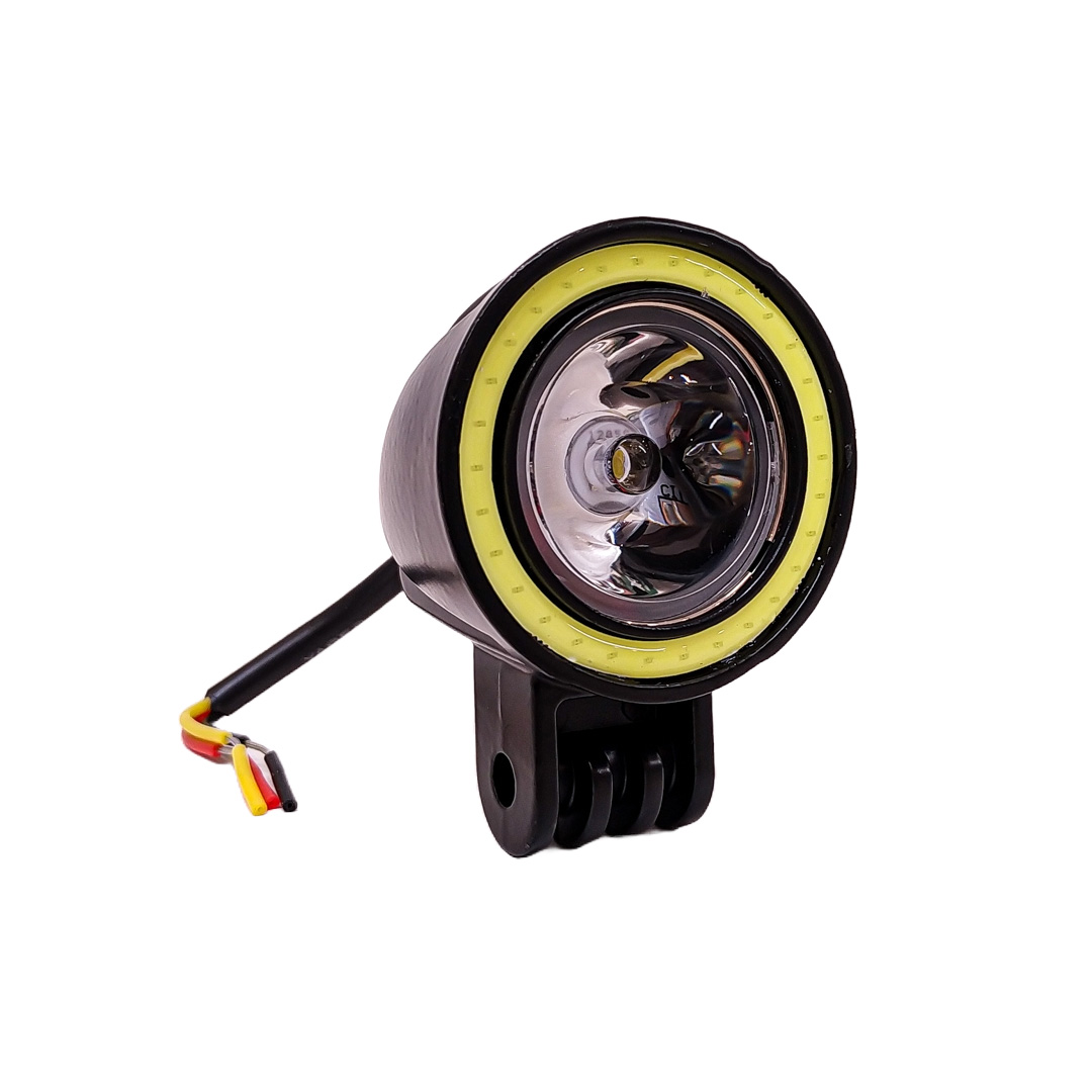 OFF ROAD FARO DE LED UNIVERSAL LUZ LED BLANCA ESTABLE CON OJO DE ANGEL BLANCO CON FUNCION FLASH 9V-36V 1 LED - 18 WATTS  MEDIDAS 53*80*53(mm) - 3