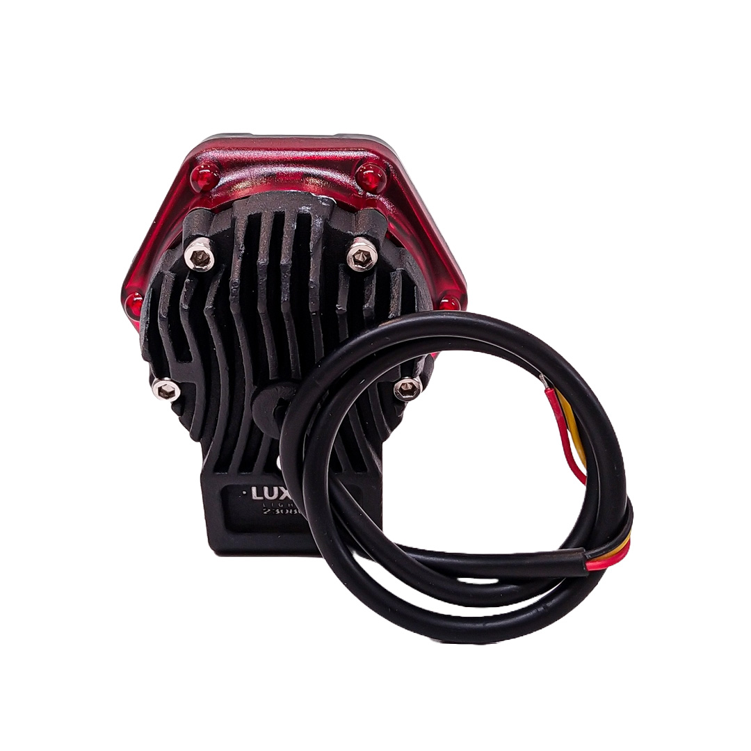 OFF ROAD FARO DE LED UNIVERSAL LUZ LED BLANCA ESTABLE CON FUNCION FLASH Y OJO DE ANGEL BLANCO 9V-36V 1 LED - 40 WATTS  MEDIDAS 58*65*100(mm) - 4