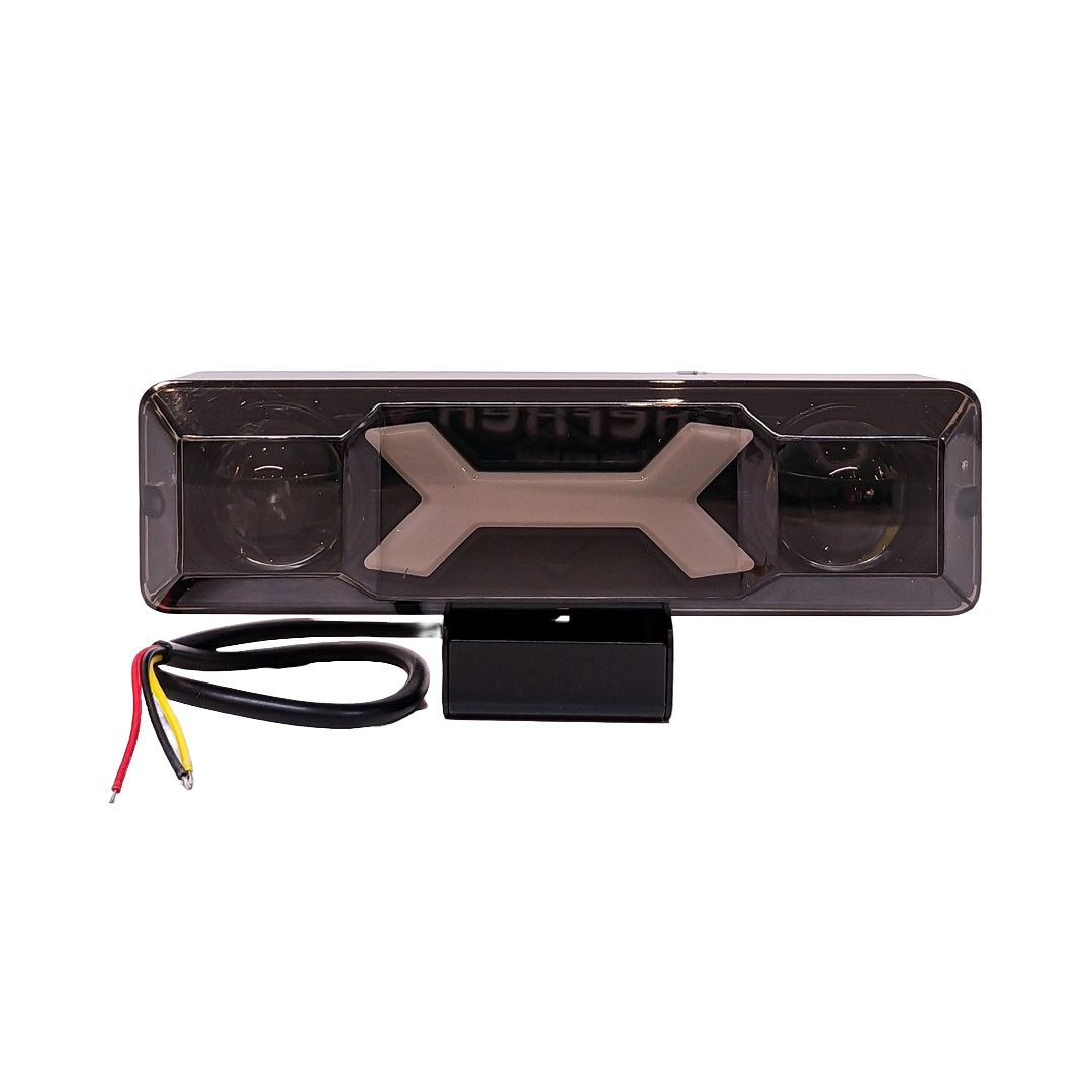 OFF ROAD FARO DE LED UNIVERSAL LUZ LED BLANCA Y AMBAR CON FUNCIONES ESTABLE Y FLASH INDIVIDUALES Y COMBINADAS 9V-36V 1 LED - 40 WATTS  MEDIDAS 140 * 30 * 75 (mm) - 2