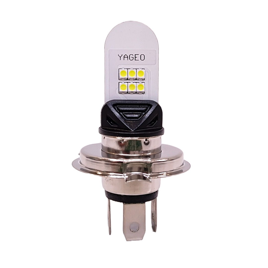 OFF ROAD FARO DE LED UNIVERSAL LAMPARA LED MOTO H4 CON 6 LED SMD 12V 10 WATTS CANTIDAD POR CAJA MASTER 300
