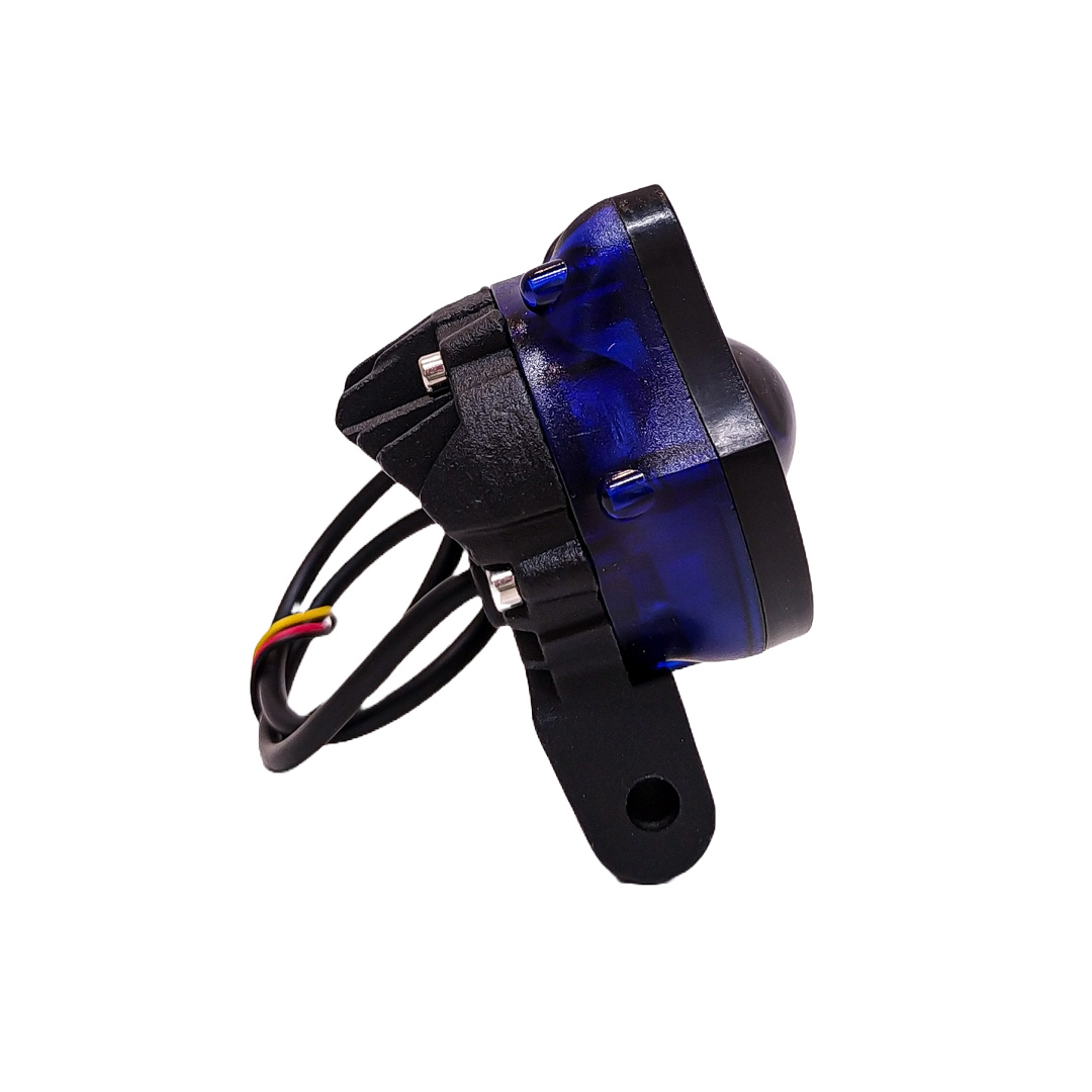 OFF ROAD FARO DE LED UNIVERSAL LUZ LED BLANCA ESTABLE CON FUNCION FLASH Y OJO DE ANGEL AZUL 9V-36V 1 LED - 40 WATTS  MEDIDAS 58*60*100 (mm)