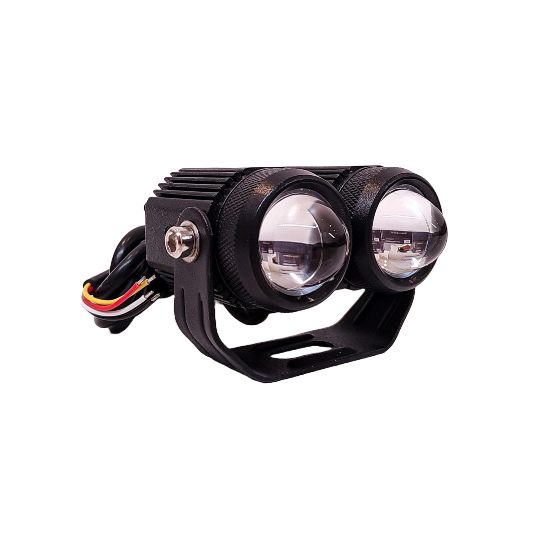 OFF ROAD FARO DE LED UNIVERSAL LUZ LED BLANCA Y AMBAR ESTABLE CON CAMBIO DE LUZ Y FUNCION FLASH 9V-36V 1 LED - 36 WATTS - JUEGO DE 2 UNIDADES MEDIDAS 85*70*62 (mm)