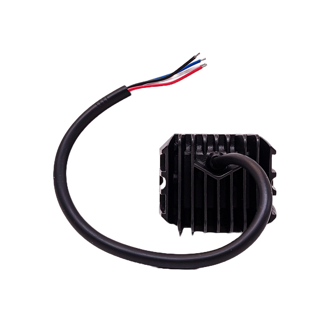 OFF ROAD FARO DE LED UNIVERSAL LUZ LED BLANCA Y AMBAR ESTABLE CON OJO DE ANGEL DAYTIME RUNNING ROJO Y ARO ROJO 9V-36V 1 LED - 40 WATTS  MEDIDAS 59*77*88 (mm) - 4