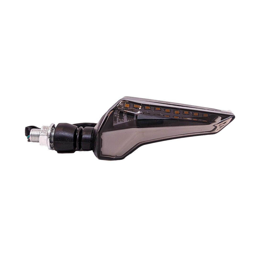 OFF ROAD FARO DE LED UNIVERSAL - LUZ DE GIRO GIRO PARA MOTO CON LUZ LED RUNNING BLANCA Y LUZ DE GIRO AMBAR 12V  - JUEGO DE 2 UNIDADES MEDIDAS 145*100 (mm) - 2