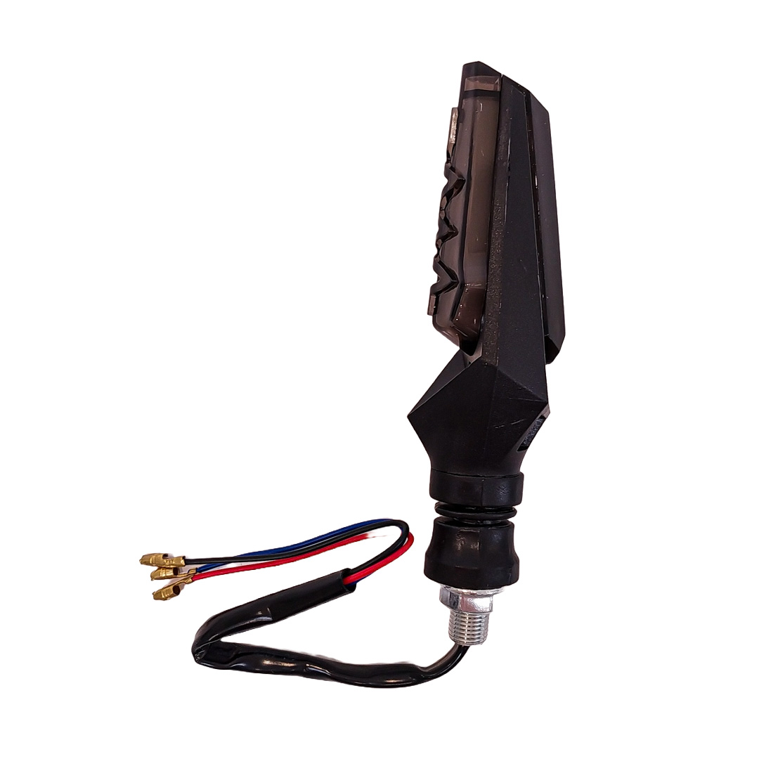 OFF ROAD FARO DE LED UNIVERSAL - LUZ DE GIRO GIRO PARA MOTO CON LUZ LED RUNNING AMBAR Y LUZ DE GIRO AMBAR 12V  - JUEGO DE 2 UNIDADES MEDIDAS 360 * 29*27(mm) - 3