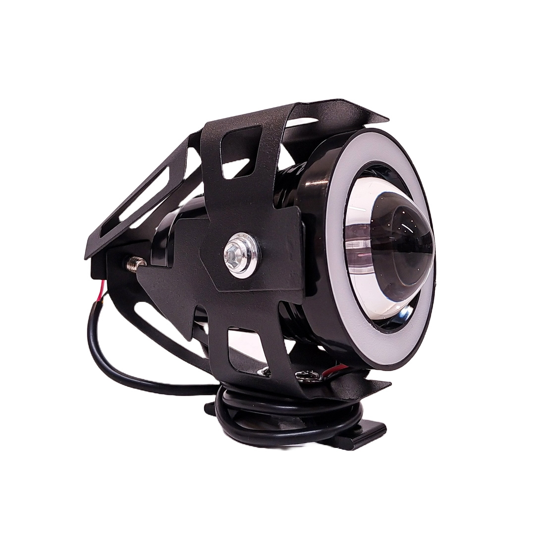 OFF ROAD FARO DE LED UNIVERSAL LUZ LED BLANCA ESTABLE CON FUNCION FLASH Y OJO DE ANGEL AZUL, ROJO, VIOLETA, VERDE Y ROSA 9V-36V 1 LED - 30 WATTS MEDIDAS 120*61*30 (MM)