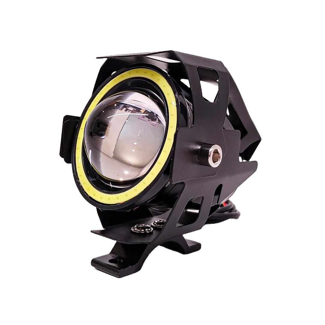 OFF ROAD FARO DE LED UNIVERSAL LUZ LED ALTA Y BAJA BLANCA CON FUNCION FLASH Y OJO DE ANGEL BLANCO 9V-36V 1 LED - 18 WATTS  MEDIDAS 61*30*120 (MM) CANTIDAD POR CAJA MASTER 50 - 3